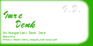 imre denk business card